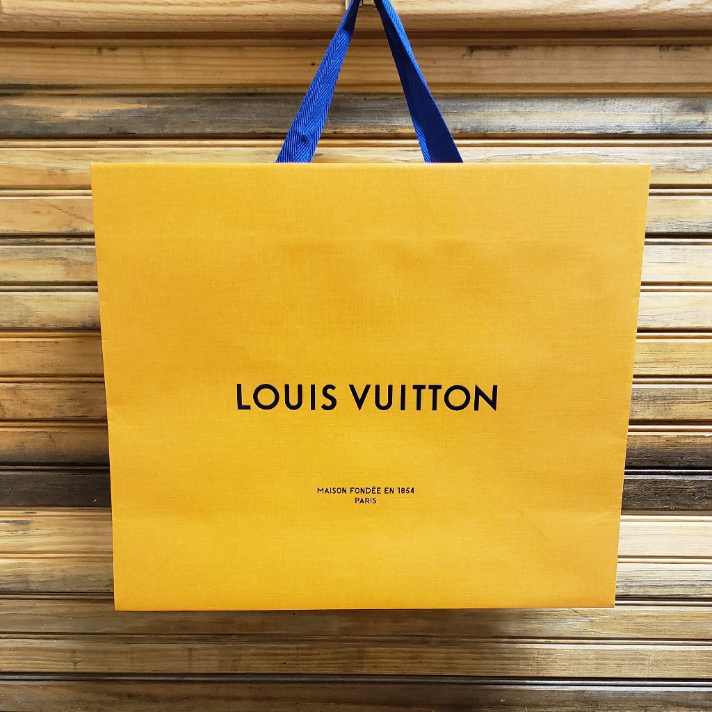 Authentic Louis Vuitton Large OrangeBlue Classic Shopping Bag NewUnopened